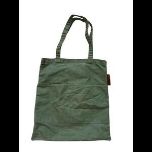 Stylish Green Canvas Tote Bag